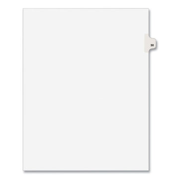 Avery® Preprinted Legal Exhibit Side Tab Index Dividers, Avery Style, 10-tab, 30, 11 X 8.5, White, 25-pack, (1030) freeshipping - TVN Wholesale